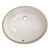 Fine Fixtures 15 X 12 Undermount Lavatory Sink With Clips Biscuit - UM1512BI