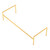 Fine Fixtures Shawbridge Leg / Base 36" Wide - Satin Brass - SHLG36SB