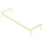 Fine Fixtures Shawbridge Leg / Base 60" Wide - Satin Brass - SHLG60SB