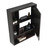 Fine Fixtures Shawbridge Medicine Cabinet 24 Inch Wide - Black Straight, Right Hand - SHMC24BL-R