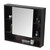 Fine Fixtures Shawbridge Medicine Cabinet with Open Shelves - 36" Wide - Black Straight - SHMC36BL