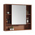 Fine Fixtures Shawbridge Medicine Cabinet with Open Shelves - 36" Wide - Spicy Walnut - SHMC36WA Fine Fixtures Shawbridge Medicine Cabinet with Open Shelves - 36" Wide - Spicy Walnut - SHMC36WA