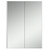 Fine Fixtures VDMC24DG Vdara Medicine Cabinet 24 Inch Wide - Dawn Grey Color