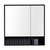 Fine Fixtures Venezian Medicine Cabinet 28" Wide - Matte Black - VNMC28BL