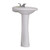Fine Fixtures PR2218W 4"Cc 22 X 18 Prestige Pedestal Lavatory Sink - White