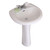 Fine Fixtures 4"Cc 22 X 18 Prestige Pedestal Lavatory Sink - White - PR2218W