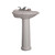 Fine Fixtures RE2218W 4"Cc 22 X18 Regent Pedestal Lavatory Sink With Hardware - White