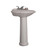 Fine Fixtures 4"Cc 22 X18 Regent Pedestal Lavatory Sink With Hardware - White - RE2218W