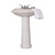 Fine Fixtures 4"Cc 22 X18 Regent Pedestal Lavatory Sink With Hardware - White - RE2218W