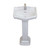 Fine Fixtures Roosevelt Pedestal Sink 18" Wide White Single Hole - RS18W1