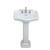 Fine Fixtures Roosevelt Pedestal Sink 18" Wide White - 4" CC - RS18W4