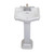 Fine Fixtures Roosevelt Pedestal Sink 18" Wide White - 4" CC - RS18W4