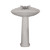 Fine Fixtures 4"Cc 17 X 17 Regent Ii Corner Pedestal Lavatory sink - RE1717W