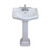 Fine Fixtures Roosevelt Pedestal Sink 22" Wide White - 4" CC - RS22W4