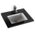 Fine Fixtures Black Quartz Stone Countertop For 24" Vanity - VMT24BL