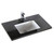 Fine Fixtures VMT30BL Black Quartz Stone Countertop For 30" Vanity