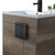 Fine Fixtures Shawbridge Vanity Cabinet 24" Wide - Shadow Grey With Black Hardware - SH24GR