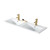 Fine Fixtures VT4818DBW Vanity Top with Sink & Countertop 48" X 18" - White Double Bowl