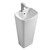 Fine Fixtures Plainfield Pedestal Sink 18 Inch X 14 Inch - White - PL1814WH