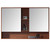 Fine Fixtures Shawbridge Medicine Cabinet 48 Inch Wide - Spicy Walnut - SHMC48WA