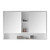 Fine Fixtures Shawbridge Medicine Cabinet 48 Inch Wide - White - SHMC48WH