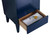 Fine Fixtures Venezian Vanity Cabinet 20" Wide - Navy Blue