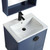 Fine Fixtures Venezian Vanity Cabinet 24" Wide - Navy Blue With Black Handle - VN24NB