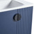 Fine Fixtures Venezian Vanity Cabinet 24" Wide - Navy Blue With Black Handle - VN24NB