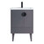 Fine Fixtures Venezian Vanity Cabinet 24" Wide - Rock Grey With Black Handle - VN24RG