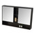 Fine Fixtures Shawbridge Medicine Cabinet 48 Inch Wide - Black Straight - SHMC48BL