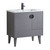 Fine Fixtures Venezian Vanity Cabinet 30" Wide - Rock Grey With Black Handle - VN30RG