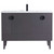 Fine Fixtures Venezian Vanity Cabinet 48" Wide - Rock Grey With Black Handle - VN48RG
