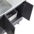 Fine Fixtures Venezian Vanity Cabinet 48" Wide - Rock Grey With Black Handle - VN48RG