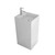 Fine Fixtures Springhill Pedestal Sink - Solid Surface Collection - White - 15 inch - SP1518WH
