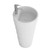 Fine Fixtures Rockview Pedestal Sink - Solid Surface Collection - White - 17 3/4 inch - RO1818WH