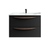 Lucena Arco Wall Mounted Two Drawer Vanity Cabinet Only 40" W x 22" H x 18" D - Black Color - 88559