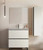 Lucena Malaga 24 Inch Two Drawer Free Standing Vanity - White Color - 87567