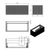 Lucena Bari Single Drawer Wall Mounted Floating Vanity Cabinet Only, for Left Side Sink 40" W x 16" H x 18" D - Avio Color - 87508