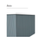 Lucena Bari Single Drawer Wall Mounted Floating Vanity Cabinet Only, for Left Side Sink 40" W x 16" H x 18" D - Avio Color - 87508
