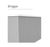 Lucena Bari Single Drawer Wall Mounted Floating Vanity Cabinet Only, for Left Side Sink 40" W x 16" H x 18" D - Griggio Color - 70846