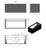 Lucena Bari Single Drawer Wall Mounted Floating Vanity Cabinet Only 40" W x 16" H x 18" D - Griggio Color - 70844