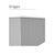 Lucena Bari Single Drawer Wall Mounted Floating Vanity Cabinet Only 40" W x 16" H x 18" D - Griggio Color - 70844
