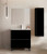 Lucena Malaga Two Drawer Free Standing Vanity 24" W x 34" H x 18" D - Black Color - 70477