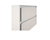 Lucena Cordoba Two Drawer Wall Mount Vanity, Left Side Bowl 40" W x 22" H x 18" D - Cotton Color with White Interior - 74004