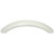 Laurey 33942 96mm Plastic Pull - 1/2 Moon - White