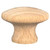 Laurey 33401 1 1/2" Au Natural Wood Mushroom Knob