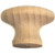 Laurey 33401 1 1/2" Au Natural Wood Mushroom Knob