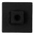 Laurey 72820 7/8" Square Knob - Cosmopolitan - Matte Black