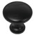 Laurey 54620 1 38" Hollow Steel Knob - Matte Black