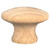 Laurey 33301 1 1/4" Au Natural Wood Mushroom Knob